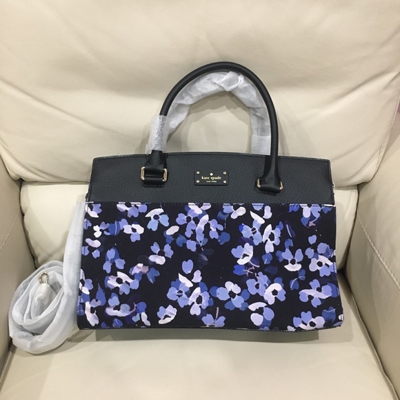 kate spade Handbags - NWT Kate Spade Grove Street Hydrangea Satchel Bag